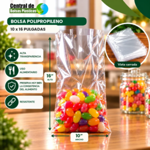 Bolsa 10X16 Polipropileno Indelsa