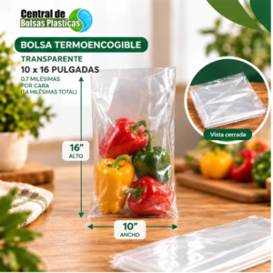 Bolsa 10X16X070 Transparente Termo