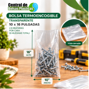 Bolsa 10x16X250 Transparente Termo