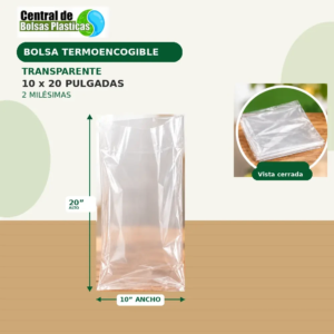Bolsa 10X20X100 Transparente Termo