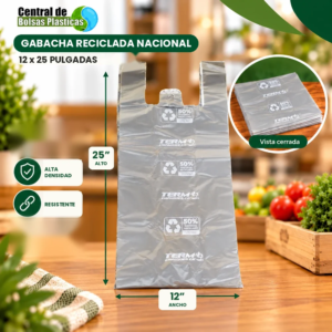 Bolsa 12X25 Gabacha Reciclada Nacional