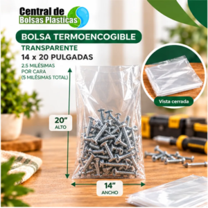 Bolsa 14X20X250 Transparente Termo