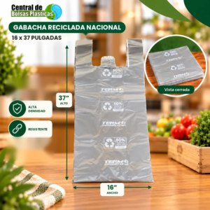 Bolsa 16x37 Gabacha Reciclada Nacional