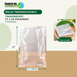 Bolsa 17X25X100 Transparente Termo