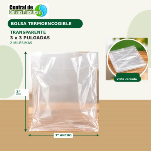 Bolsa 3X3X100 Transparente Termo