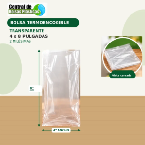 Bolsa 4X8X100 Transparente Termo