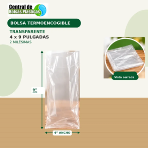 Bolsa 4X9X100 Transparente Termo