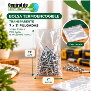 Bolsa 7X11X250 Transparente Termo