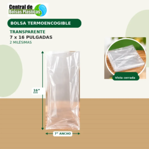 Bolsa 7X16X100 Transparente Termo