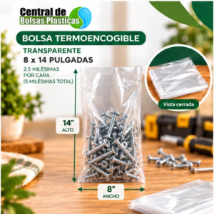 Bolsa 8X14X250 Transparente Termo