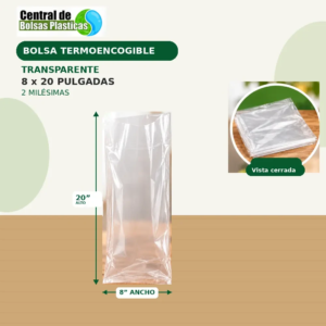 Bolsa 8X20X100 Transparente Termo