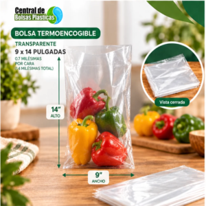 Bolsa 9X14X070 Transparente Termo