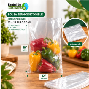 Bolsa 12x18X070 Transparente Termo